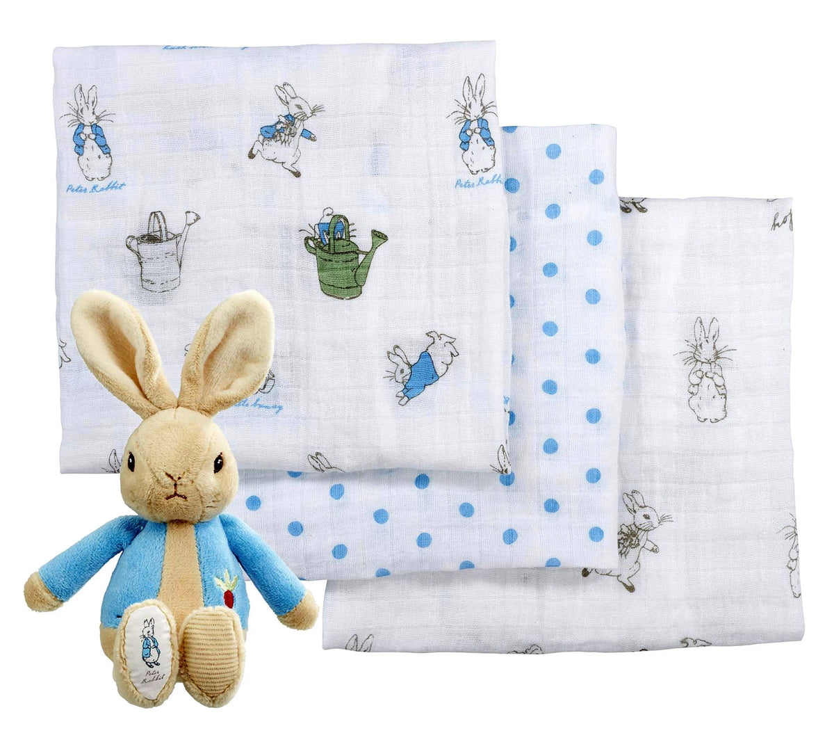 Peter Rabbit soft toy & muslin gift set – www.foophar.com